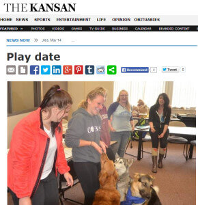You are currently viewing In the News: NAMI Puppy Party for Bethel College Students